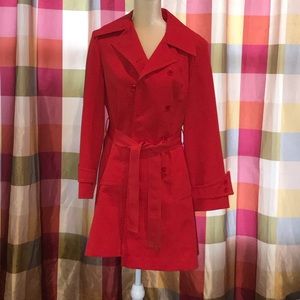 ❤️Red trench coat